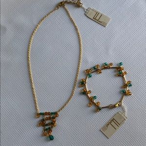 Wobe jewerl Necklace and Braclate Set New